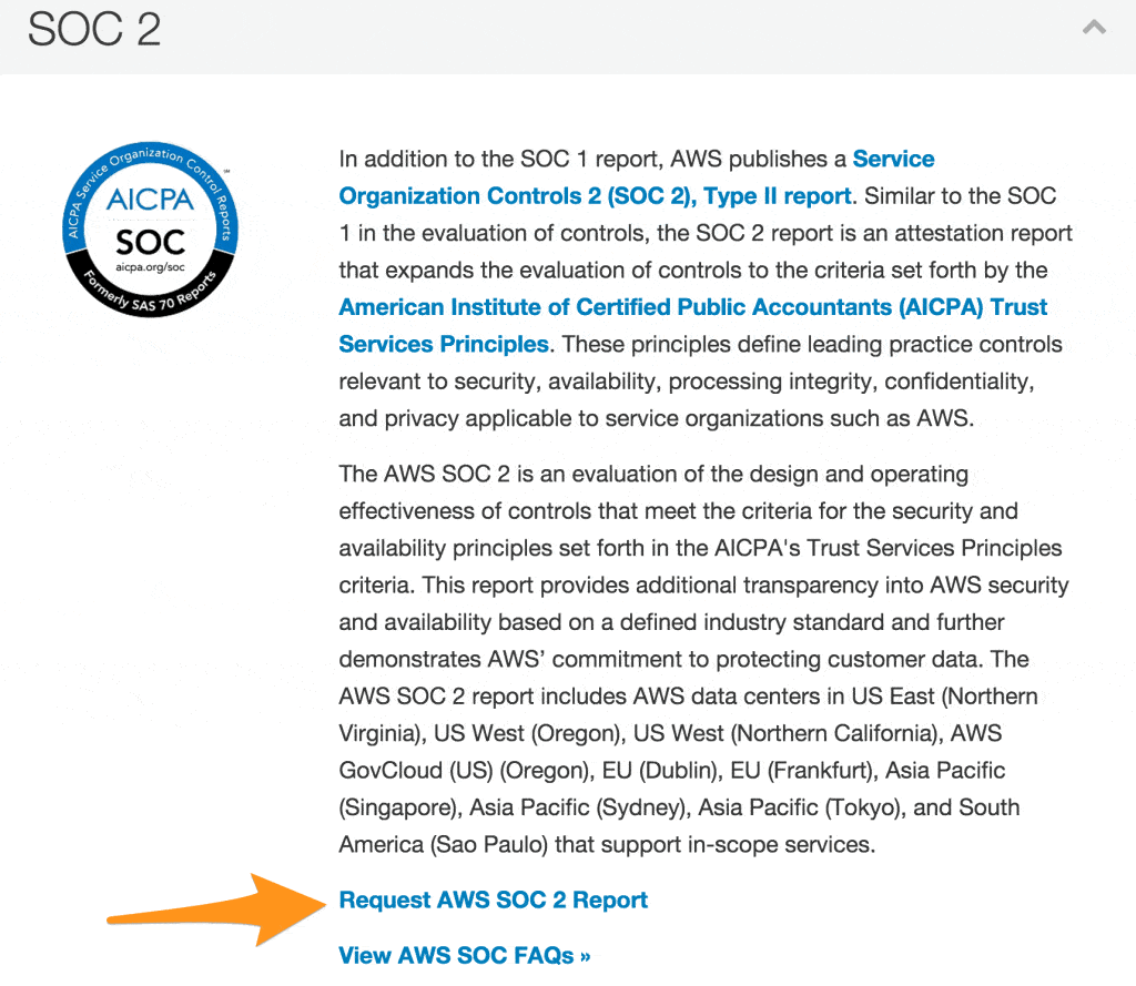 hipaa compliant hosting aws soc 2 report