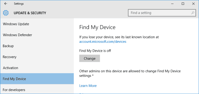 find-my-device-windows-10