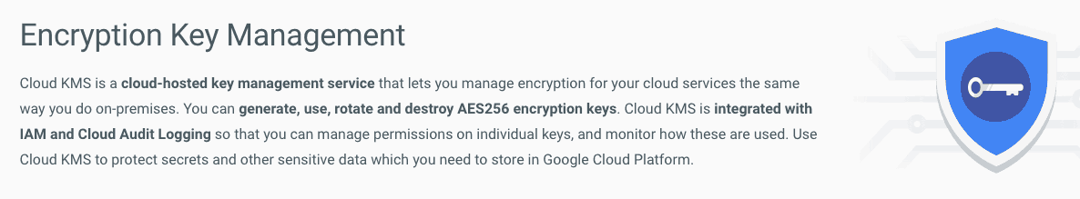 google cloud platform hipaa encryption key management