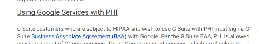 gmail hipaa compliant implementation guide