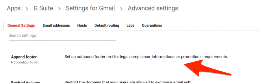 gmail hipaa compliant sign outbound footer