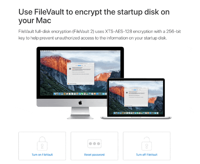 Using FileVault disk encryption to secure data for HIPAA compliance on Mac devices