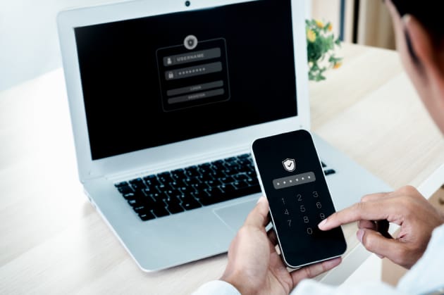 Two-factor authentication on laptop and phone for Office 365 HIPAA compliance security