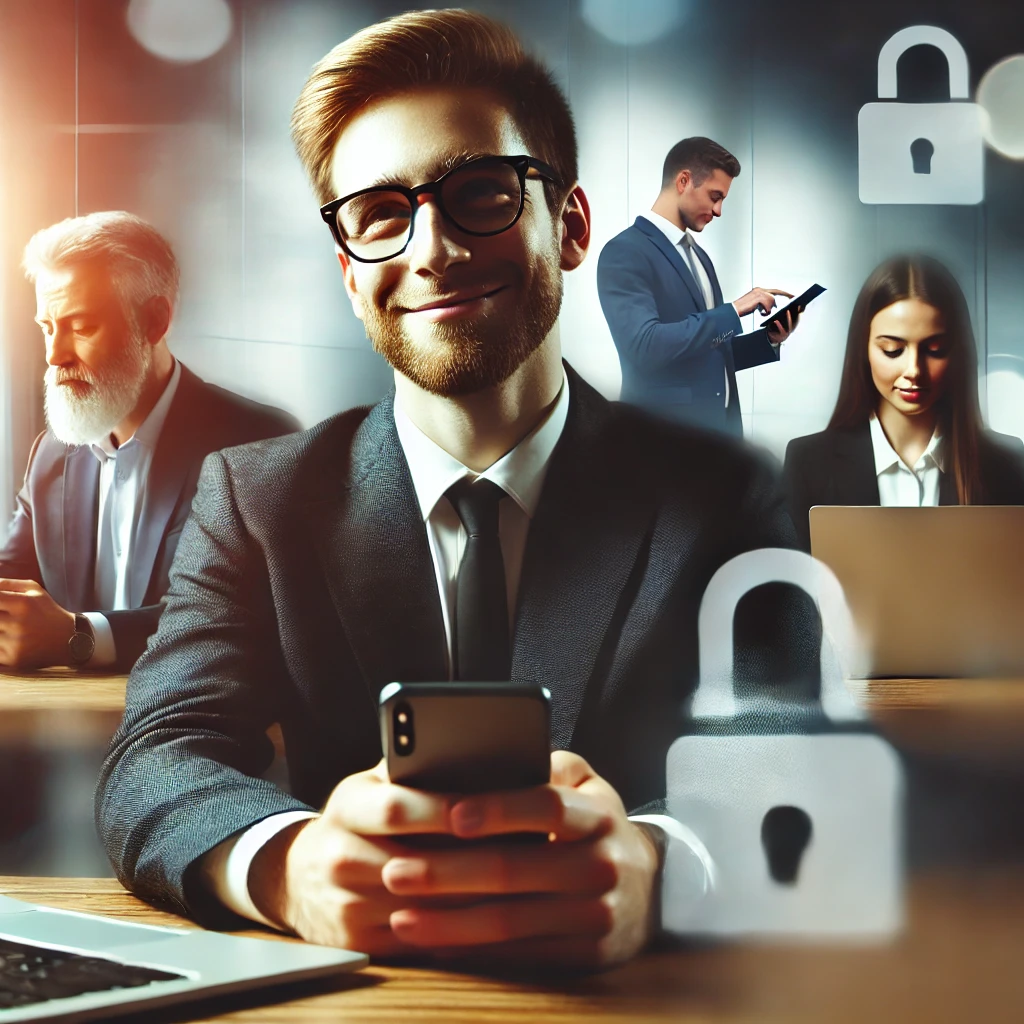 Man Smiling About Feeling Secure