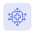 Healthcare technology or medical services icon