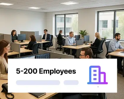 Wealth management firm office team working with virtual CISO support for cybersecurity compliance.