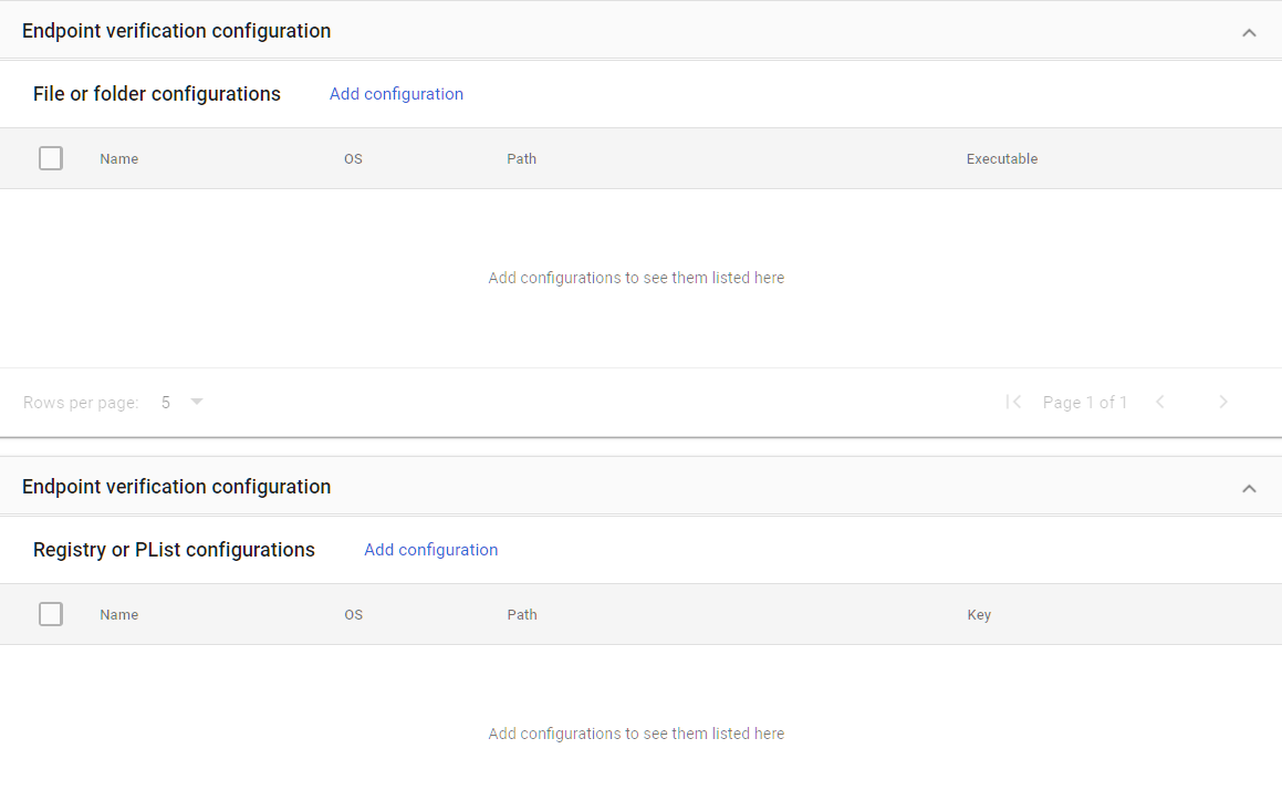 Google Admin Console screenshot: Endpoint Verification Deployed at Devices > Mobile & endpoints > Settings > Universal Settings > Endpoint Verification